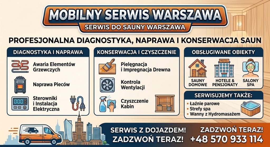 Dlaczego warto użyć naszą firmę Ponieważ znamy się na wymienie, serwisie, montażu Sauny i Jacuzii w Warszawie.